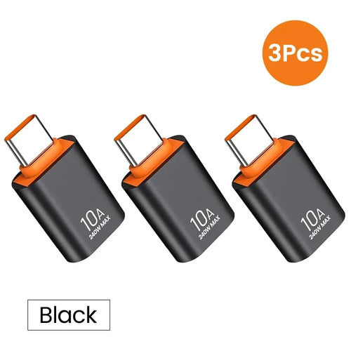 10A USB 3.0 Type C Adapter TypeC Female To USB Male Converter Fast