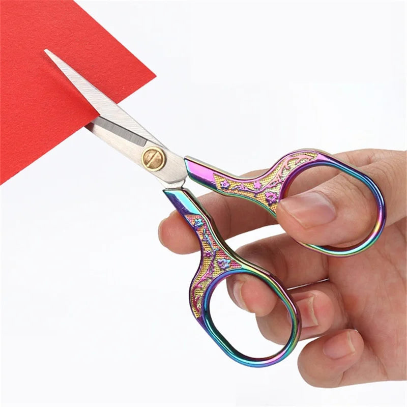 1PC Stainless Steel Vintage Scissors Sewing Fabric Cutter Embroidery