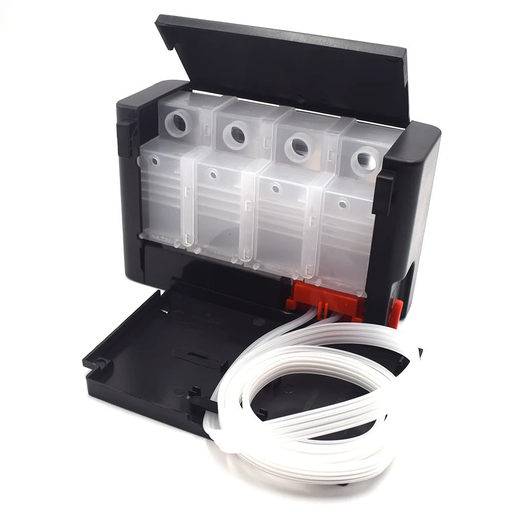 4 Color Printer Empty Tank Box Replacement Kit DIY CISS Refill Case