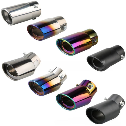 Universal Car Exhaust Muffler Tip Round Stainless Steel Car Tail Rear