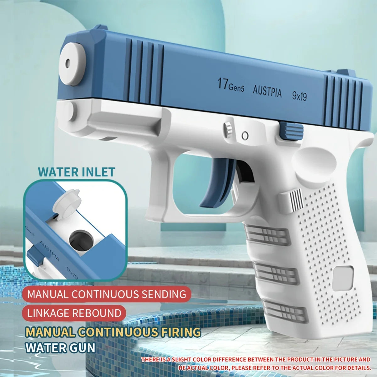 Summer Water Gun non Electric Pistol High-pressure Full Automatic