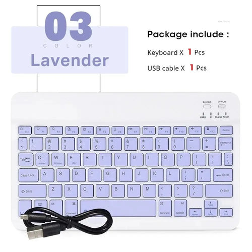 9.7in Mini Wireless Bluetooth Mouse BT English Keyboard For iPad 10th