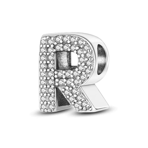 26 Letters Charm Beads Fit For Pandora 925 Sterling Silver Bracelet