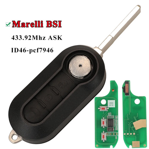 Delphi & Marelli Car Remote Key For Fiat MPV Bravo/Ducato 500 Doblo