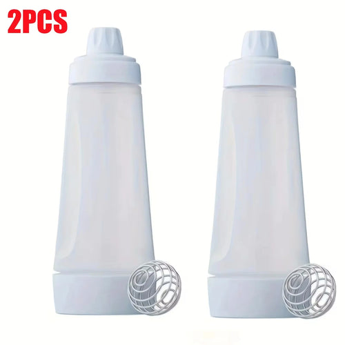 Pancake Batter Bottle Battler Mixer With Blender Ball Wire Whisk For