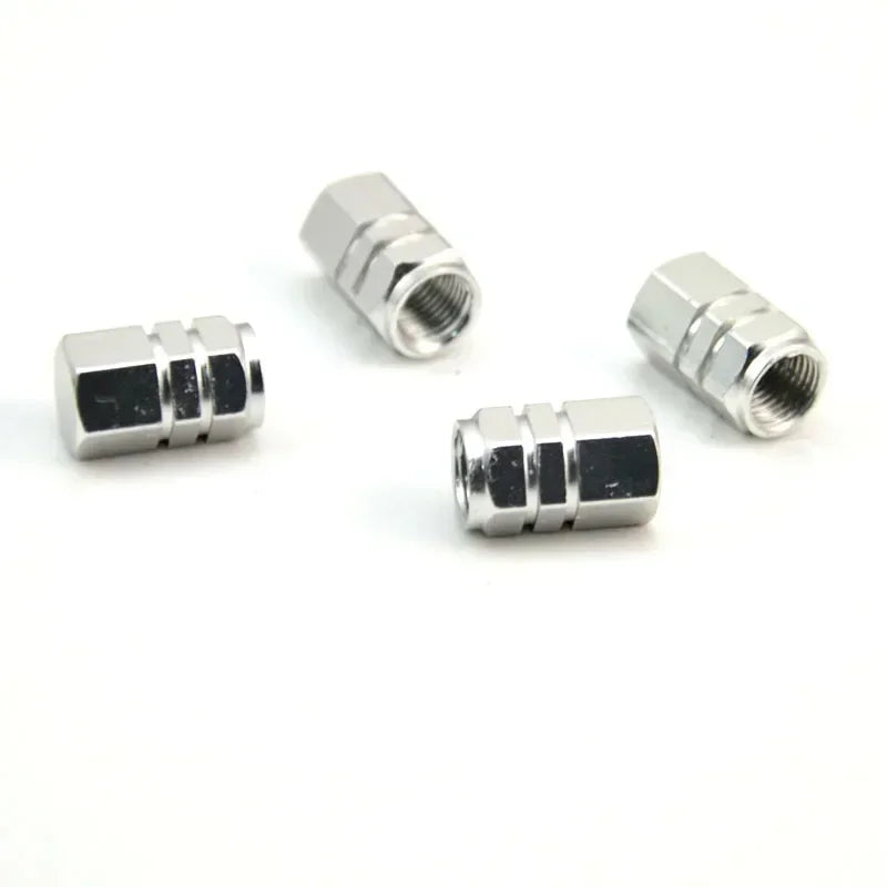4Pcs Aluminum Alloy Car Wheel Tire Valve Caps Tyre Rim Stem Covers