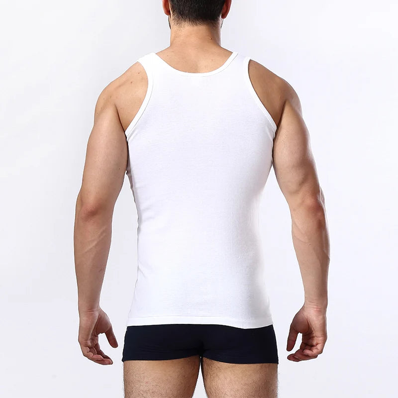 Men's pure cotton vest, fitness and sports training camisole, summer