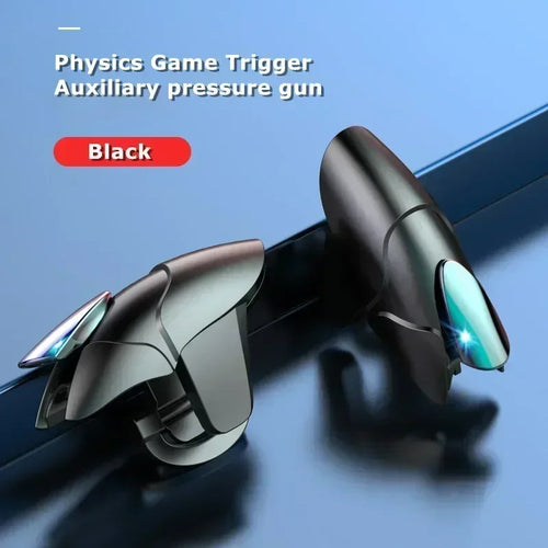 2pcs ABS Black Shark Mobile Phone Game Trigger for PUBG Aim Shooting