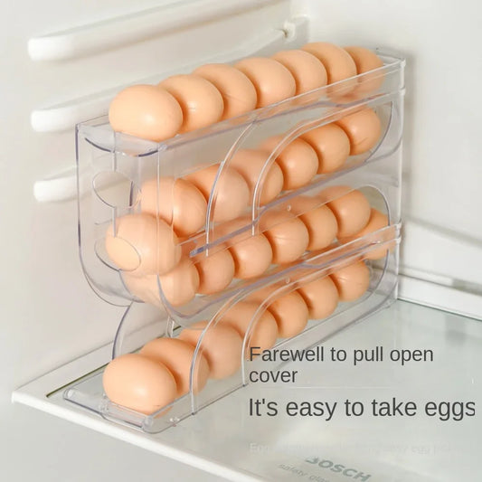 Large Capacity Automatic Egg Roller Household Four Tier Refrigerator