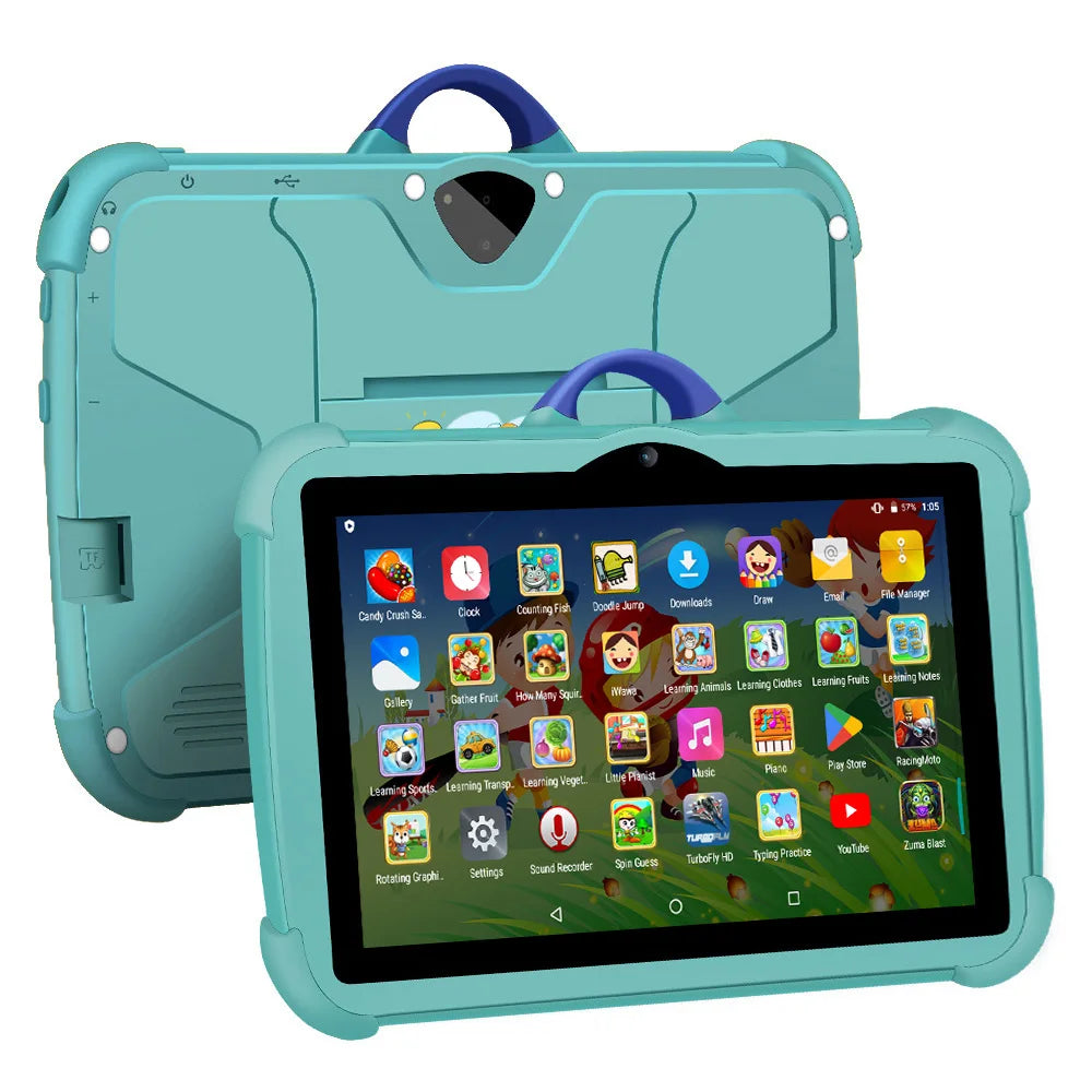 New 7 Inch Android 13 Learning Education Kids Tablets Quad Core 4GB
