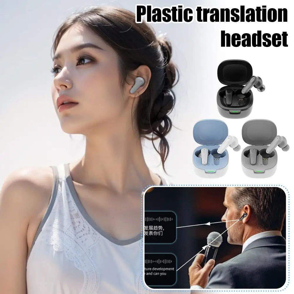 A98 Synchronous Translation Bluetooth Earphones AI Intelligent