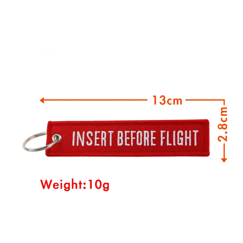 REMOVE BEFORE FLIGHT Keychain Pilot Key Chain for Motorcycles and Cars