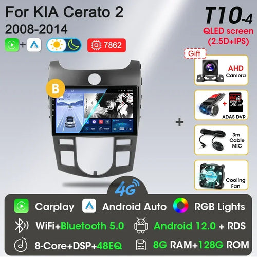 Srnubi Car Radio Android 12 Auto For KIA Forte Cerato 2008-2014