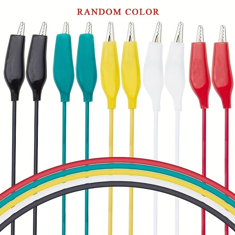 1Set / 10PCS Alligator Clips Electrical DIY Test Leads Alligator