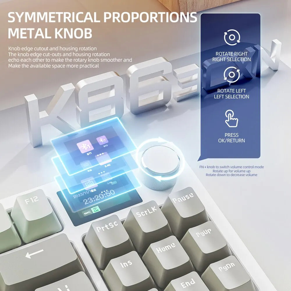 K86 Wireless Hot-Swappable Mechanical Keyboard Bluetooth/2.4g With