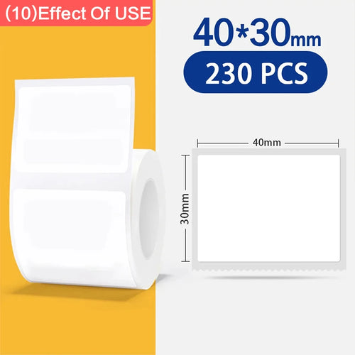 Niimbot 1Roll B1 White Sticker Waterproof Paper Adhesive Label White