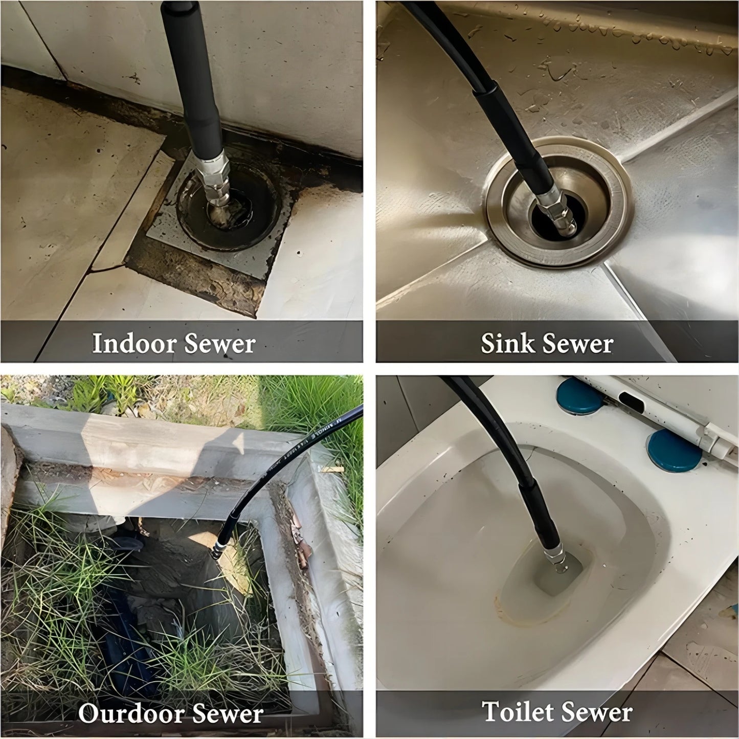 G1/4 "Quick Connection Nozzle Sewer Cleaning High Pressure Washer