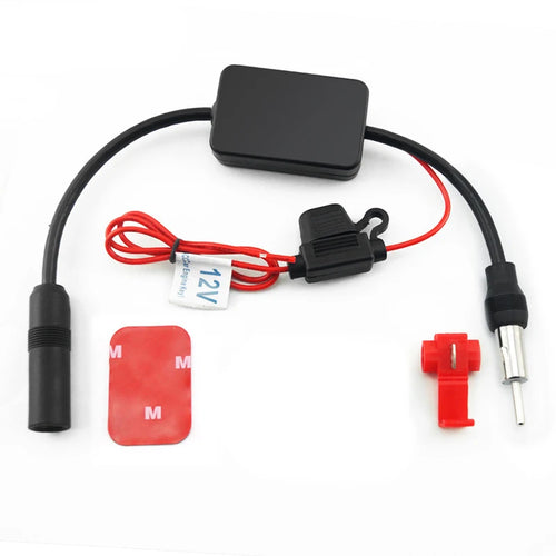 12V Car Radio Antenna FM/AM Radio Signal Amplifier Booster Car Antenna
