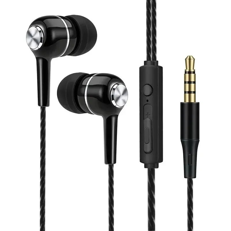 3.5mm Wired Earphone In Ear Headset HIFI Heavy Bass Earbuds Monitor