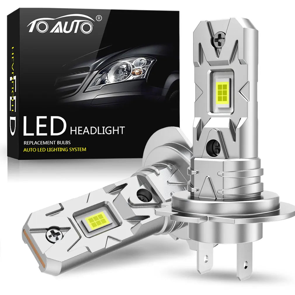 H7 LED Bulb Headlight Kit Mini Wireless 100W CSP for Car Headlamp Auto
