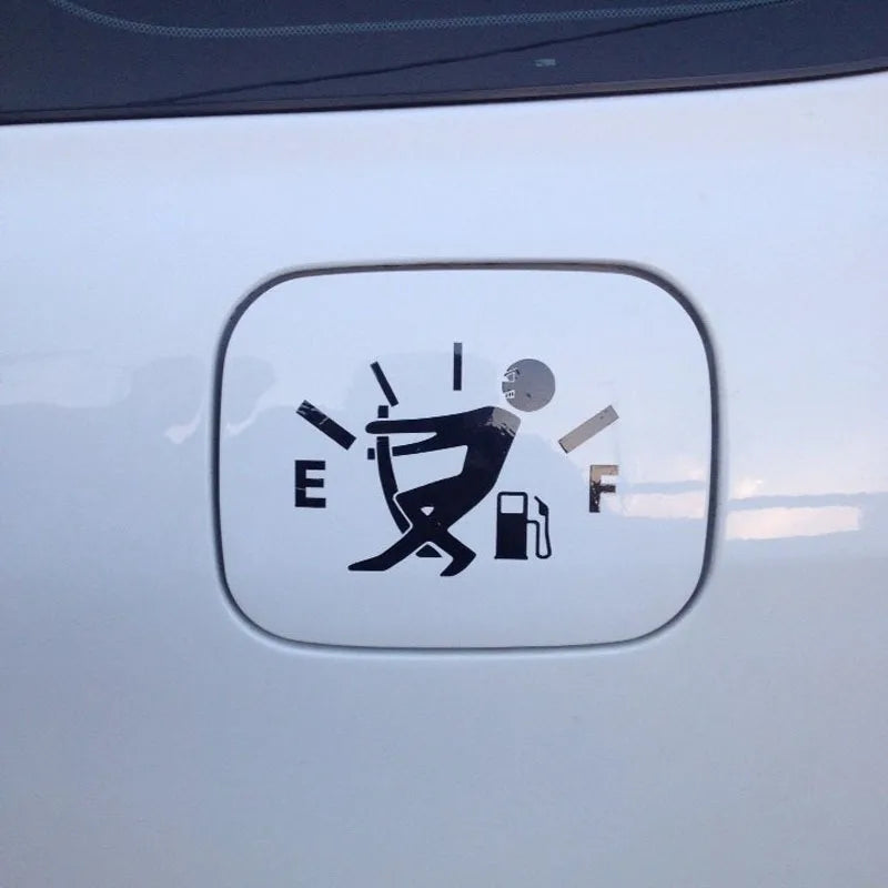 Fuel Tank Cap Sticker, Personalized Car Sticker, Funny Fuel Explosion