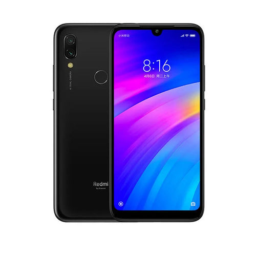 Xiaomi Redmi 7 Cellphone with Phone Case, Dual SIM Solt Cellphone