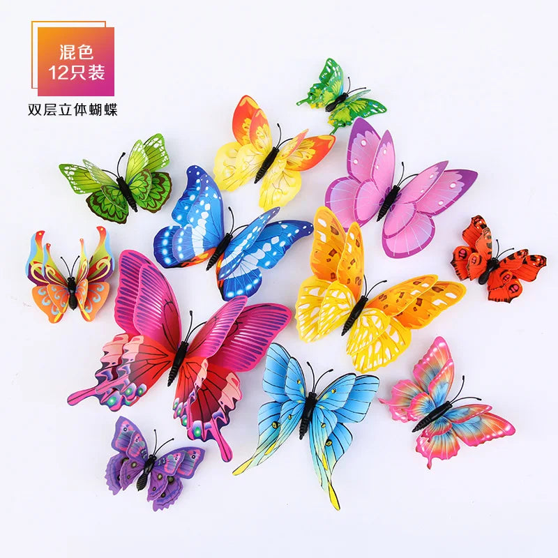 3D Butterfly Wall Stickers Decor Butterflies for Wedding Decoration