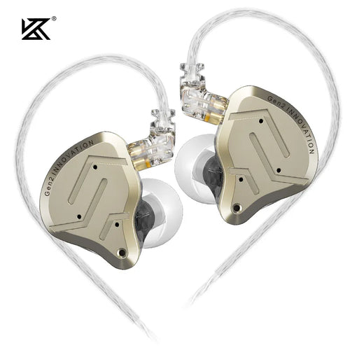 KZ ZSN Pro 2 Hybrid Drive 1BA+1DD In Ear Metal Earphones HIFI Bass