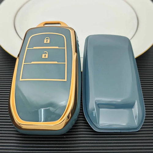 2 3 4 Buttons TPU Car Key Case Cover for Toyota Land Cruiser 200 300
