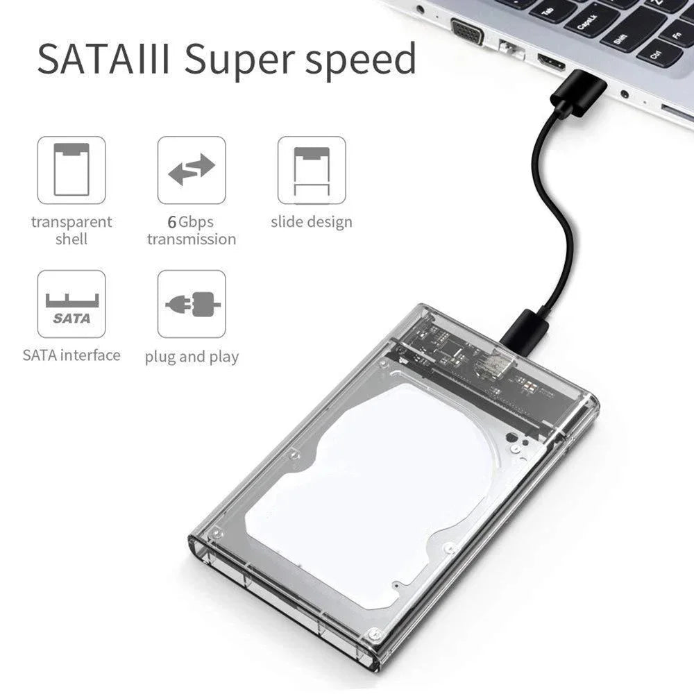 USB 3.0 External Hard Drive Enclosure 2.5 inch SATA to USB3.0 UASP
