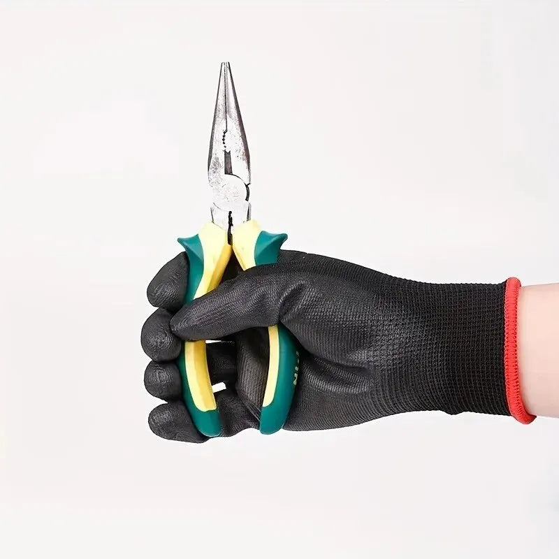 10 Pairs Durable Safety Gloves - Anti-Slip, Wear-Resistant, ESD
