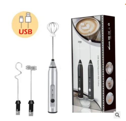 Wireless Milk Frothers Electric Handheld Blender With USB Electrical