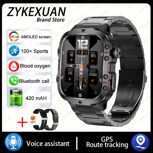 For Xiaomi Military Smart Watch Men IP68 GPS Outdoor 100+Sports