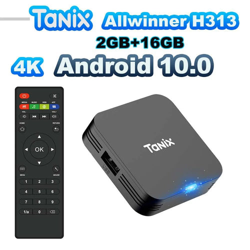 Tanix TX1 Android 10 TV Box 2.4G WIFI 4K HDR 3D 8GB 16GB Allwinner
