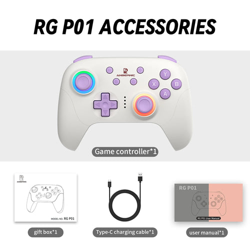 ANBERNIC RG P01 Gaming Controller Wired/Wireless Bluetooth Gamepad