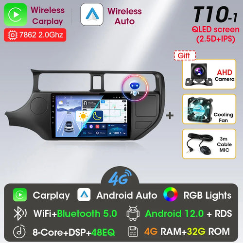 Srnubi Android 12 Car Radio for KIA K3 RIO 2011 2012 2013 2014 2015
