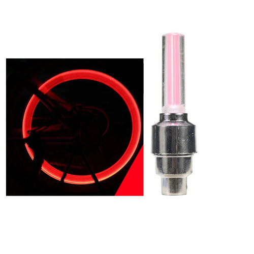 1x Neon Bicycle Tire Valve Caps Light Bike Spoke Lamp Mini LED Night