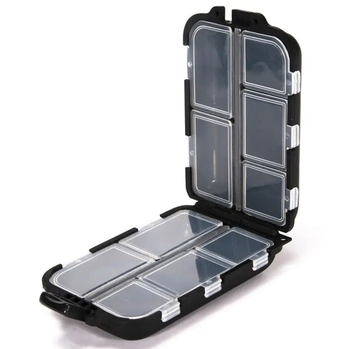 Fishing Tackle Box 10 Compartment Lure Hook Storage Case Double Sided