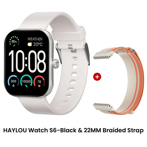 HAYLOU Watch S6 Smartwatch 2.01" HD Display Smart Watch Bluetooth