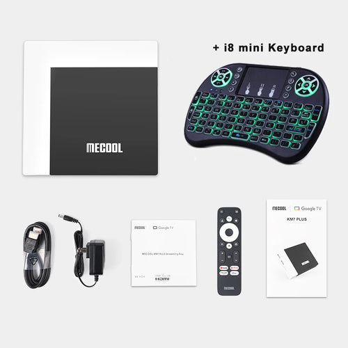 MECOOL Google TV Box KM7 PLUS 2GB DDR4 16GB Android 11 Google