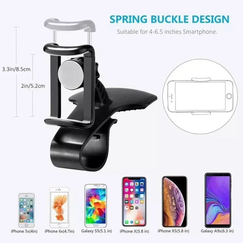 Car Phone Holder Universal Dashboard Stand Easy Clip Mount GPS Bracket