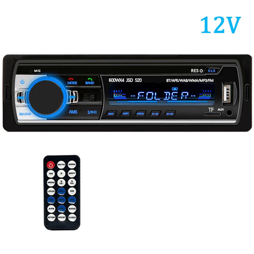 Car Radio 1 din Stereo Player Digital Bluetooth Car MP3 Player 60Wx4