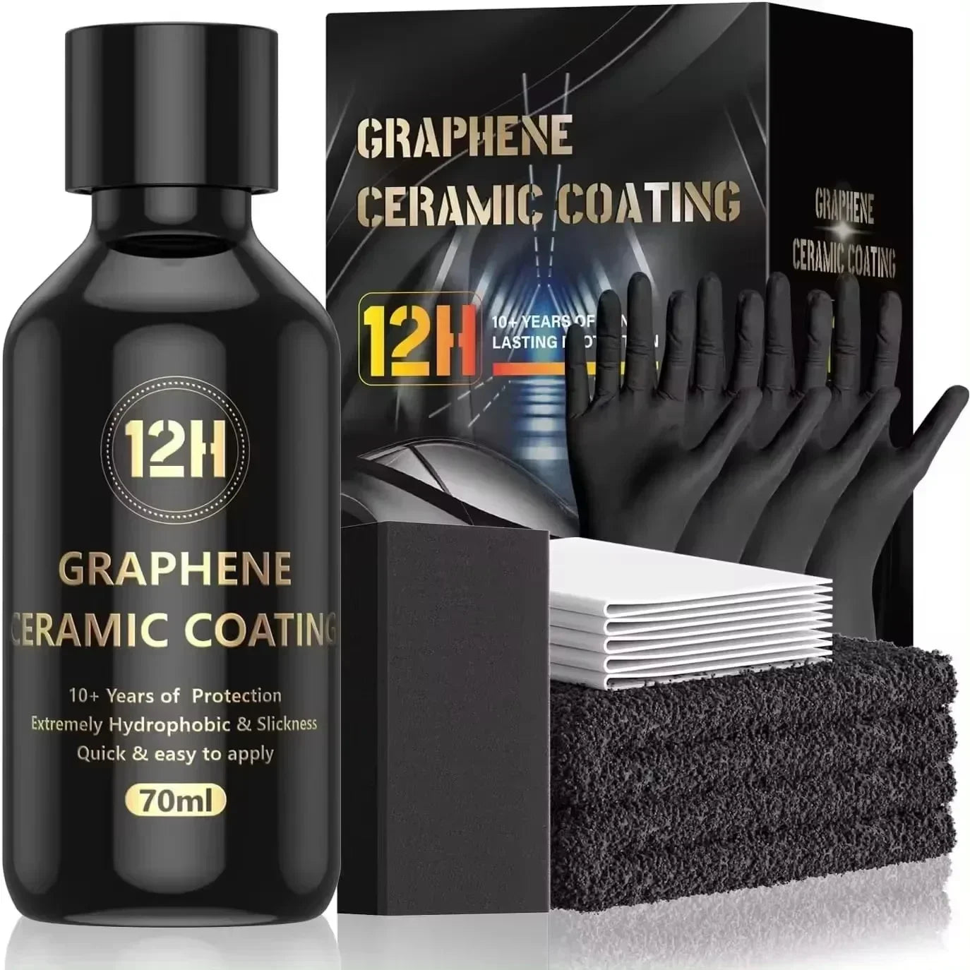 Graphene Ceramic Coating 20H/12H with Self Healing and UV Track