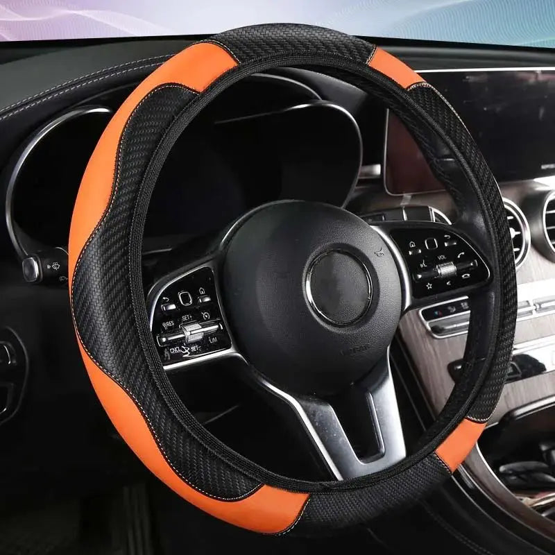 Non-inner-ring Automobile Steering Wheel Cover Leather Four Seasons