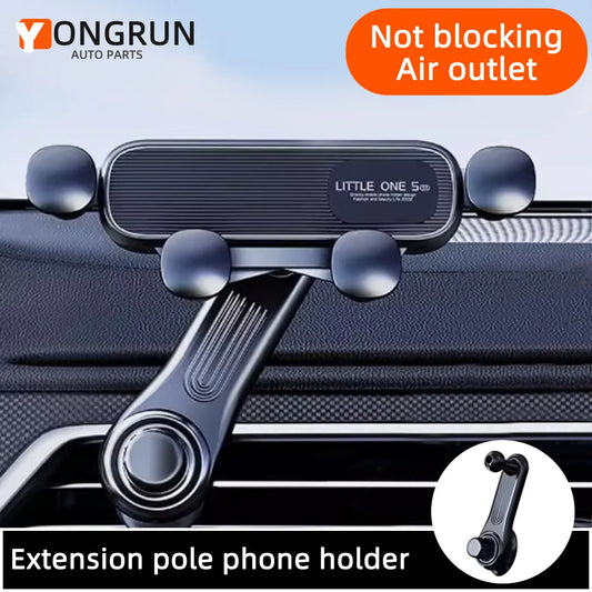 New universal mobile phone car holder with inverted hook type air