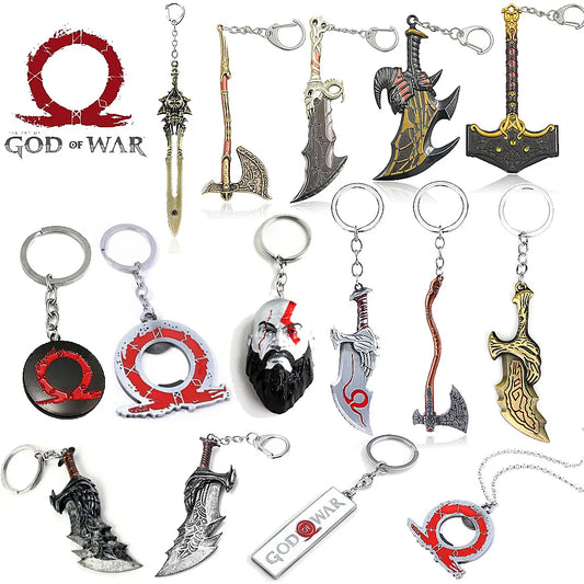 Game God of War Ragnarok Keychain Kratos The World Serpent Jormungandr