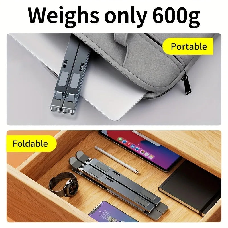 Laptop Stand For Macbook Folding Adjustable Aluminum Computer Pc