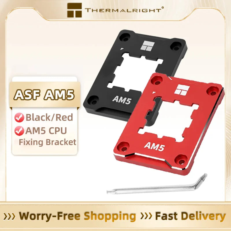 Thermalright ASF AM5 CPU Bending Corrector Frame Black/Red AMD