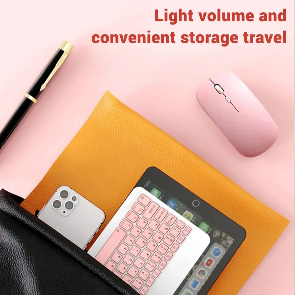 9.7in Mini Wireless Bluetooth Mouse BT English Keyboard For iPad 10th