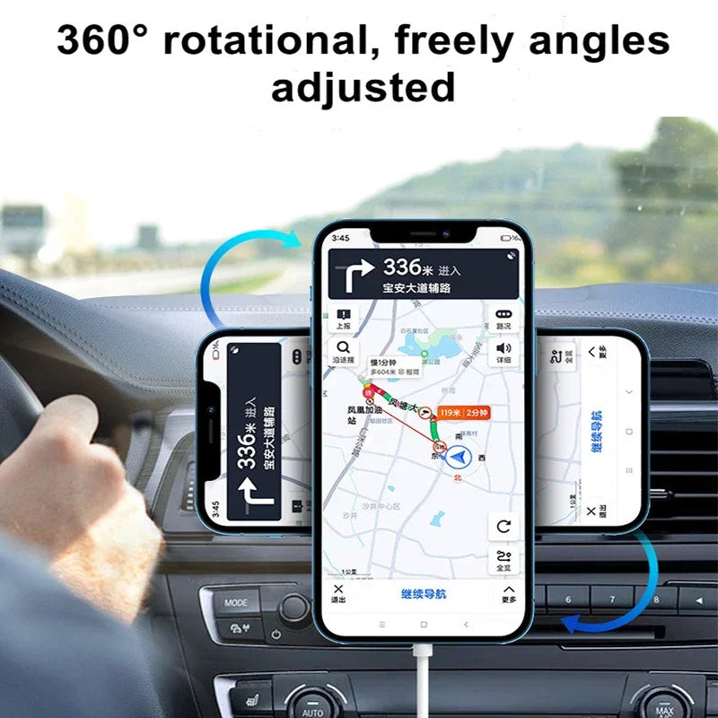 Magnetic Car Wireless Charger For Macsafe for iPhone 12 13 14 15 Pro